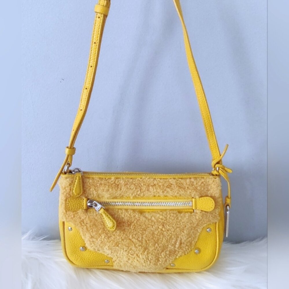 Coach Rhyder shearling crossbody bag #36490 EUC